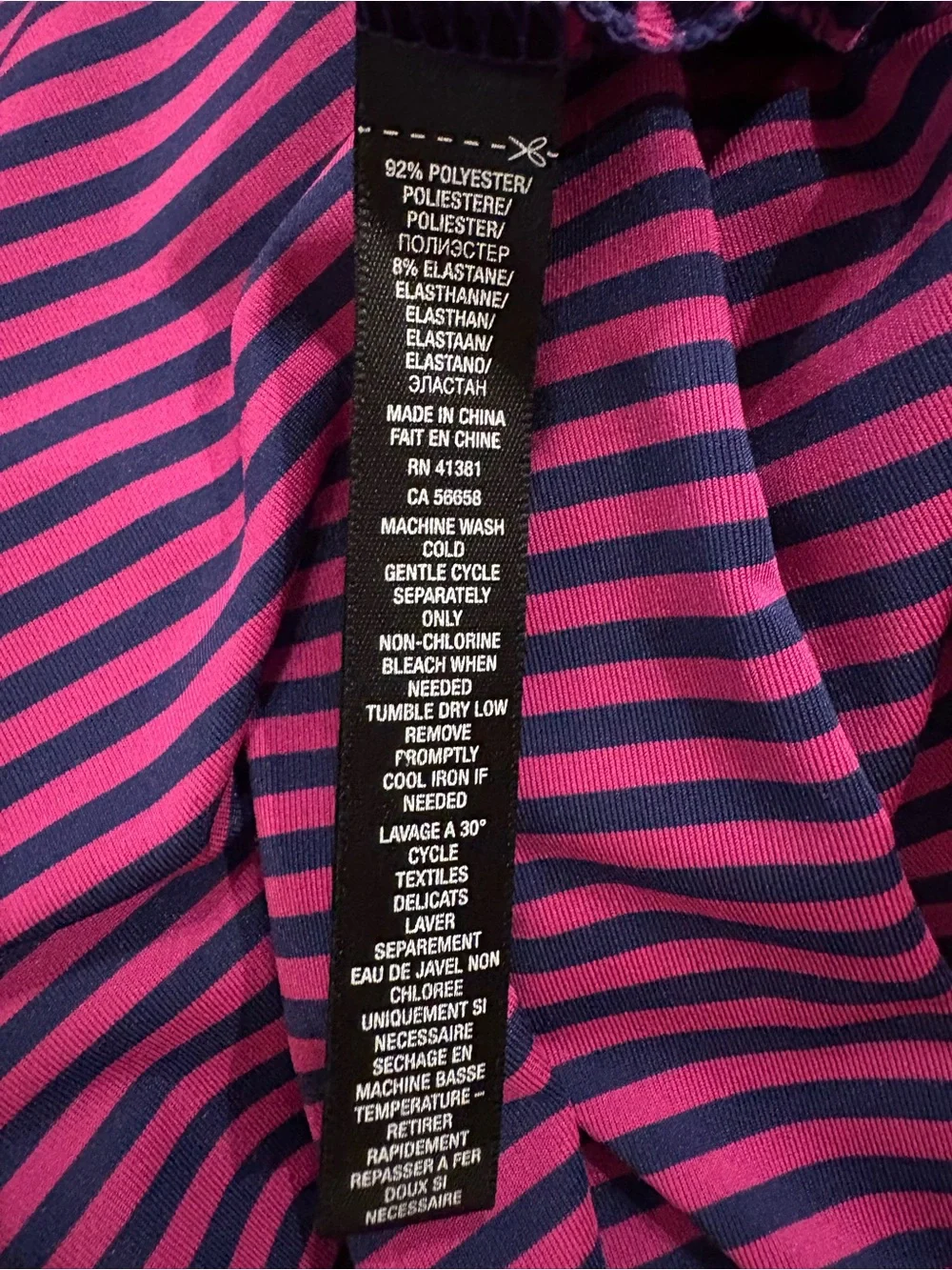 RLX Ralph Lauren Turnberry Isle Miami Golf Polo Pink Navy Striped L